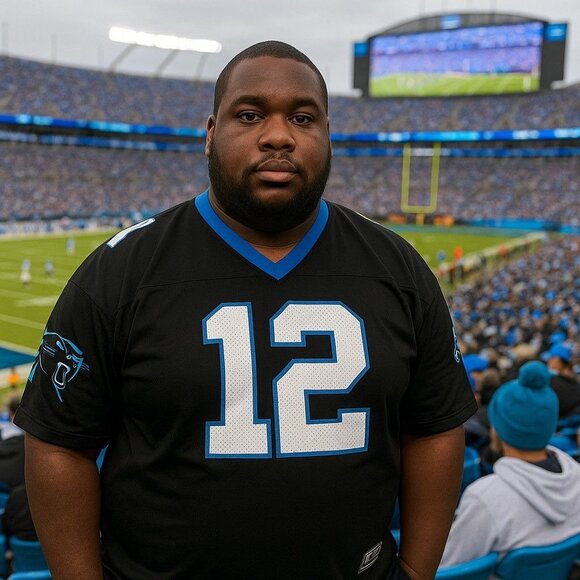 Starter VTG 90s Carolina Panthers Kerry Collins #12 Jersey Men's XL (52) Black - Picture 3 of 12